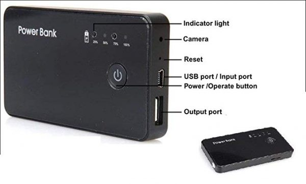 V.T.Eye Security Portable Hidden Spy Power Bank Camera - Image 3