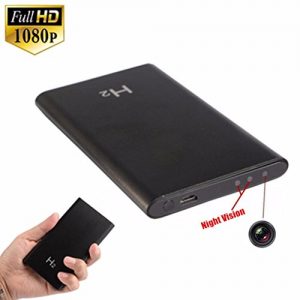V.T.Eye Security Portable Ultra Thin 1080P H2 Power Bank Spy Camera
