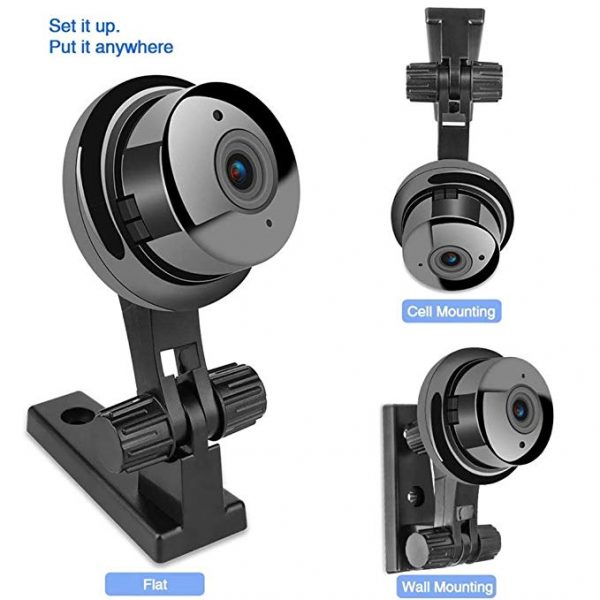 V.T.I Mini WiFi Camera Panoramic View Support 128GB Memory Card - Image 3
