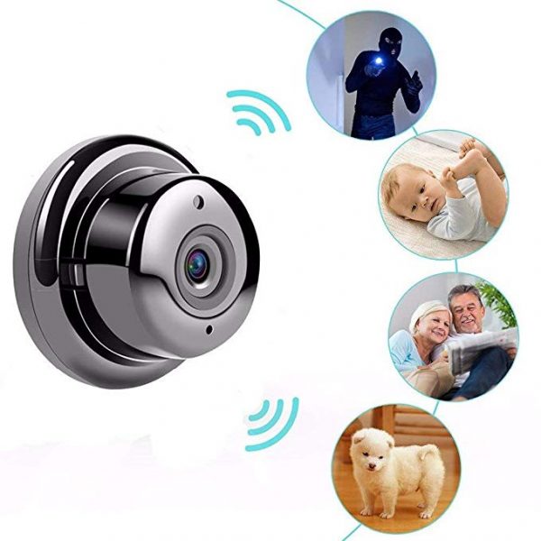 V.T.I Mini WiFi Camera Panoramic View Support 128GB Memory Card - Image 4