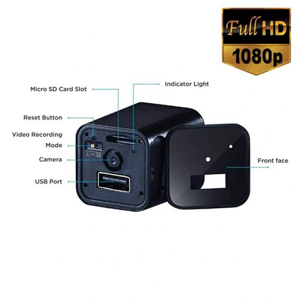 V.T.I. HD 1080P Mini Pinhole Charging Hidden Audio/Video Camera Power Adapter - Image 6