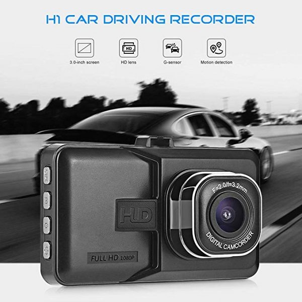 V.T.I. HD 1080p Car Dash Camera, 3 inch LCD Display Screen, 120°Wide Angle Car Camera - Image 5