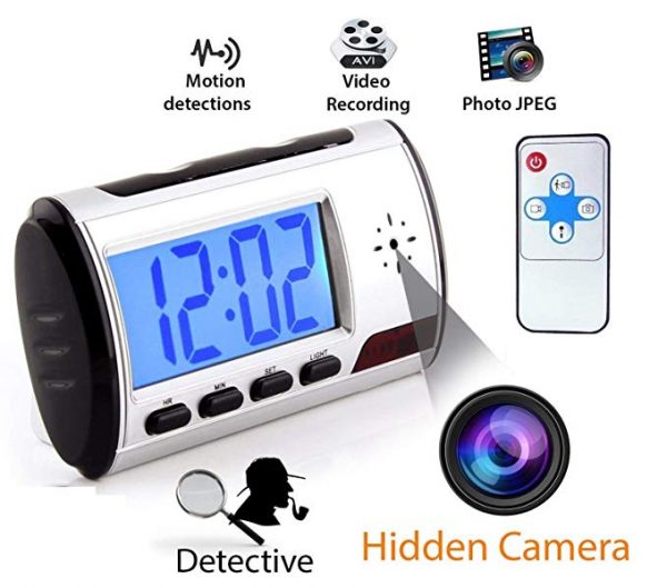 V.T.I. HD Spy Multi-Function Table Clock Camera with Chargeable Battery - Image 2