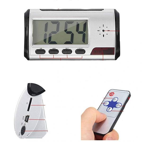 V.T.I. HD Spy Multi-Function Table Clock Camera with Chargeable Battery - Image 4