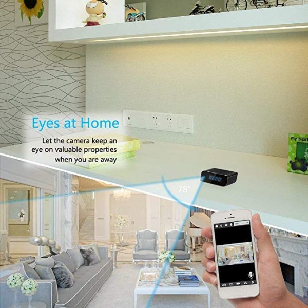 V.T.I. HD WiFi Mini Hidden Alarm Clock Spy Security and Surveillance Camera - Image 4