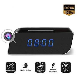 V.T.I. HD WiFi Mini Hidden Alarm Clock Spy Security and Surveillance Camera