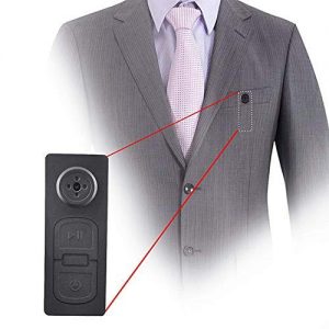 V.T.I. Mini DV Spy Shirt Button Concealed Camera