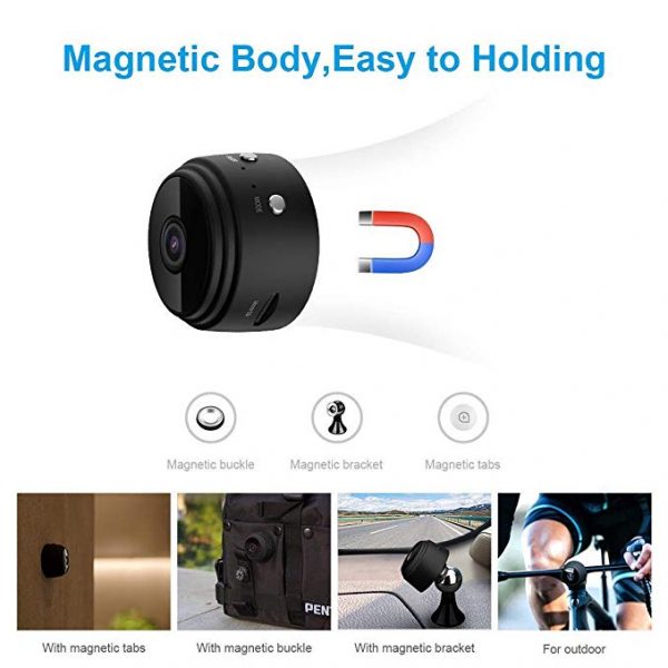 V.T.I. WiFi Mini Camera Wireless HD 1080P Indoor Home Small Security Camera - Image 4