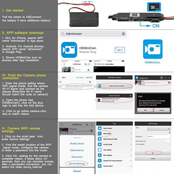 V.T.I. Wireless WiFi Mini Lens Spy Portable Camera for HD Surveillance - Image 7