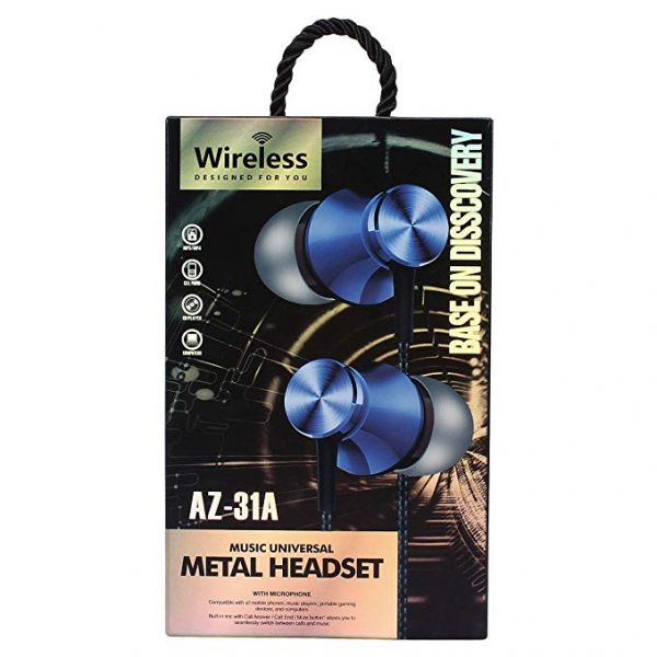 VTI Wireless AZ-31A Metal Headset Bluetooth Retractable HD Stereo Wireless Headsets with SD - Image 7