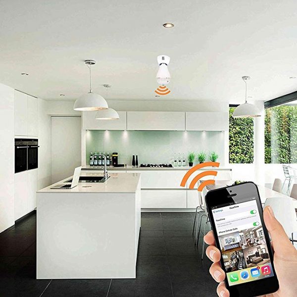 V.T.Eye Security Wireless Panoramic Bulb 360° View IP Camera with Remote Monitoring - Image 5