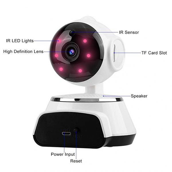 V.T.I. V380 Mini WiFi Wireless CCTV Home Security HD 720P IP Camera - Image 3