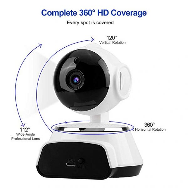 V.T.I. V380 Mini WiFi Wireless CCTV Home Security HD 720P IP Camera - Image 4