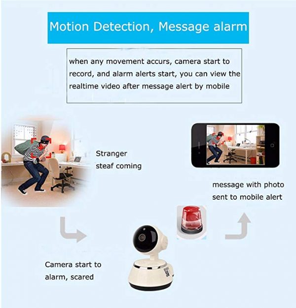 V.T.I. V380 Mini WiFi Wireless CCTV Home Security HD 720P IP Camera - Image 5