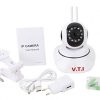 V.T.I. IP Dual Antenna WiFi Enabled Wireless Indoor Security Camera with Night Vision - Image 3