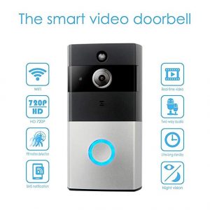 V.T.I. WiFi Enabled Smart Video Doorbell, 720p HD WiFi Security Camera